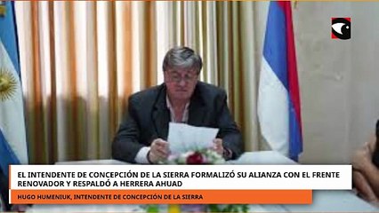 Intendente de Concepción de la Sierra formalizó su alianza con el Frente Renovador y Herrera Ahuad