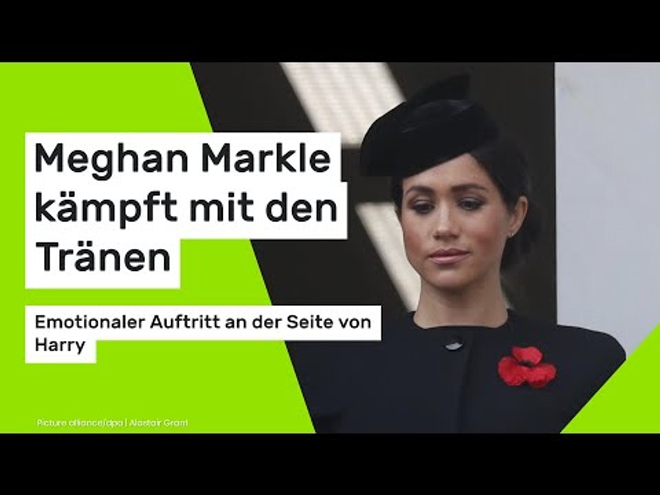 Meghan Markle kämpft mit den Tränen - emotionaler Auftritt an der Seite von Harry