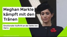 Meghan Markle kämpft mit den Tränen - emotionaler Auftritt an der Seite von Harry