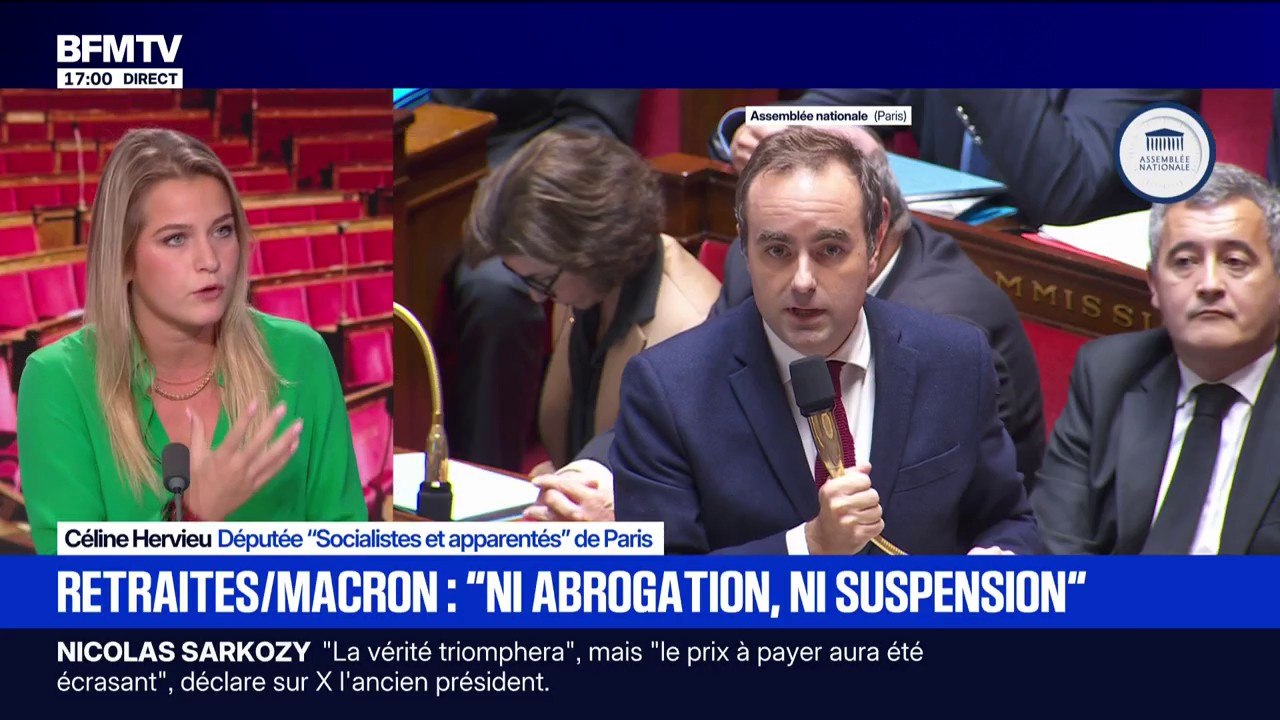 Propos d'Emmanuel Macron sur la réforme des retraites: "Notre interlocuteur [sur le sujet] c'est le Premier ministre", rappelle Céline Hervieu, députée (Socialistes et apparentés)