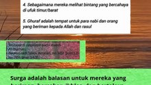 gambaran surga berdasarkan hadits Nabi ﷺ bisa menjadi penguat hati dan motivasi