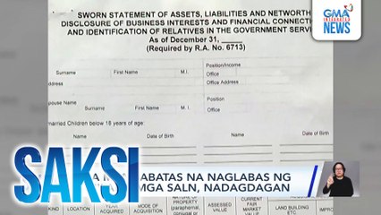 Mga mambabatas na naglabas ng kanilang mga SALN, nadagdagan | Saksi