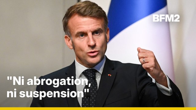 Réforme des retraites, Nicolas Sarkozy, Ukraine...La prise de parole d'Emmanuel Macron en Slovénie en intégralité #BFM2