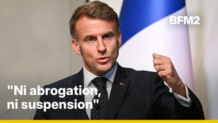 Réforme des retraites, Nicolas Sarkozy, Ukraine...La prise de parole d'Emmanuel Macron en Slovénie en intégralité #BFM2