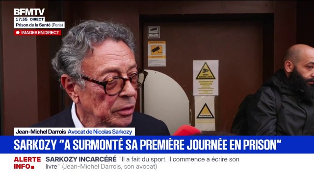 Il ne devrait pas avoir passé une seule journée en prison : Jean-Michel Darrois, avocat de Nicolas Sarkozy, a terminé son premier parloir avec son client