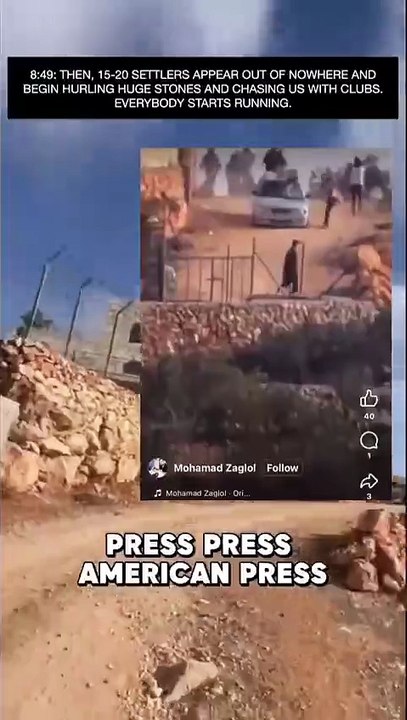 An American journalist visited Palestine to prepare a report on the situation there.  🌍💔