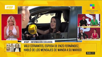 Valentina Cervantes negó una mala relación con Wanda Nara y aclaró los rumores con Enzo Fernández