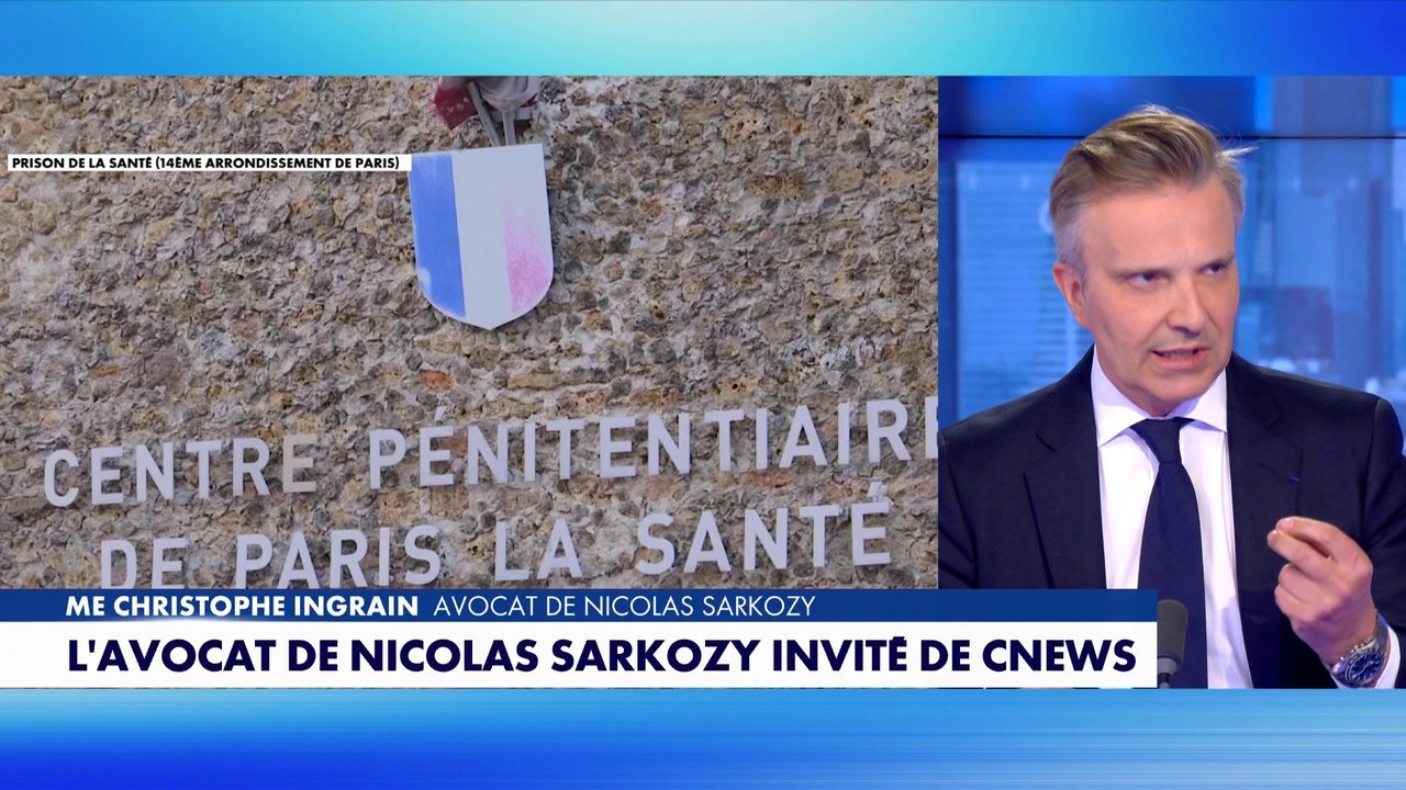 Me Christophe Ingrain : «Nicolas Sarkozy n'a rien à faire en détention.»