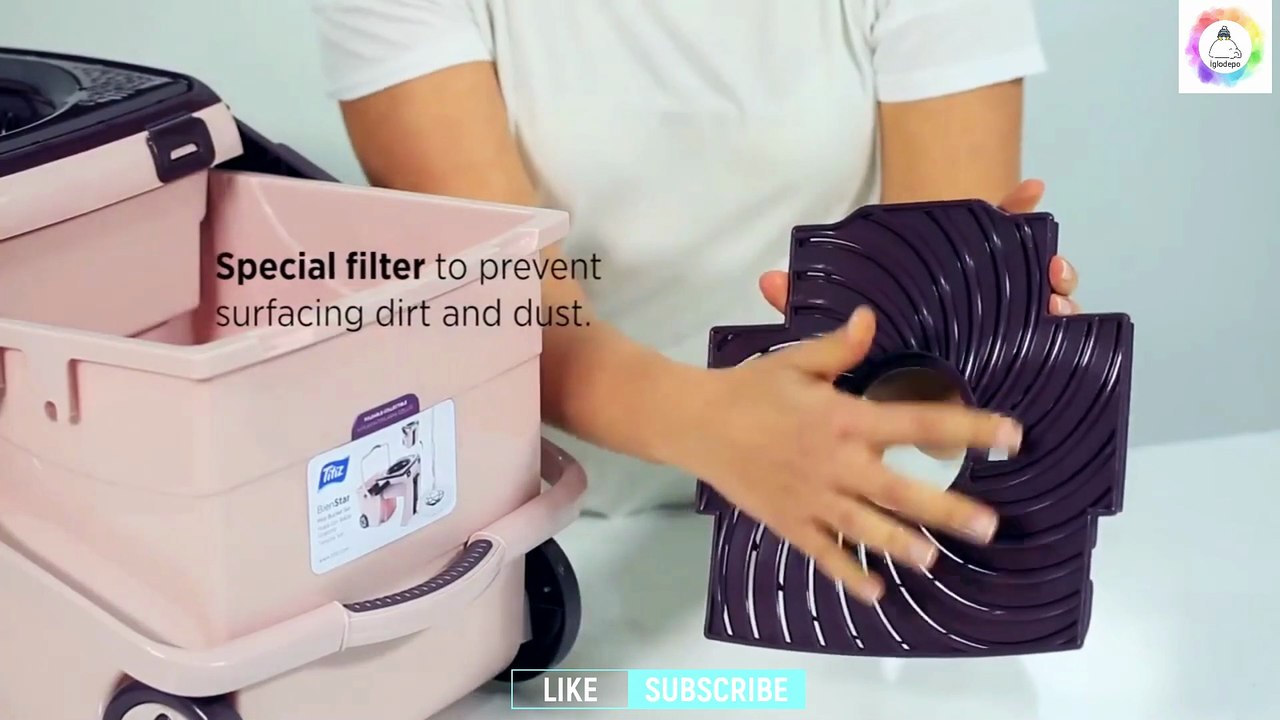 Robotic, Foldable Mop Cleaning Set | Wheeled, P...