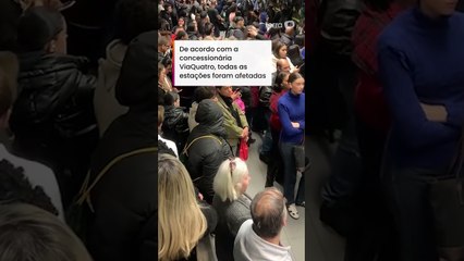 Pessoas pisoteadas e superlotação: falha causa caos na linha 4 do metrô de SP