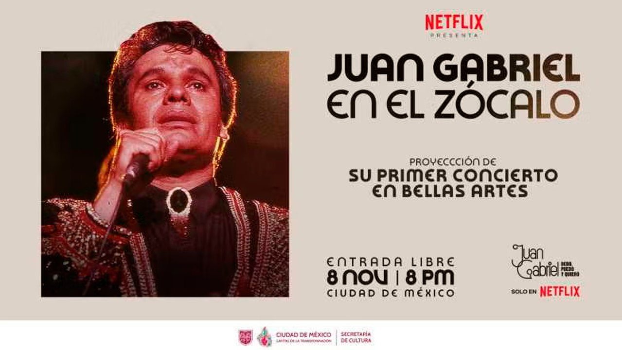 Juan Gabriel en Bellas Artes: Netflix proyectar...