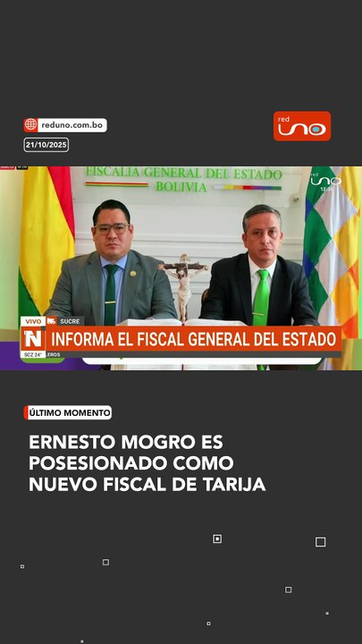 Ernesto Mogro es posesionado como nuevo fiscal de Tarija