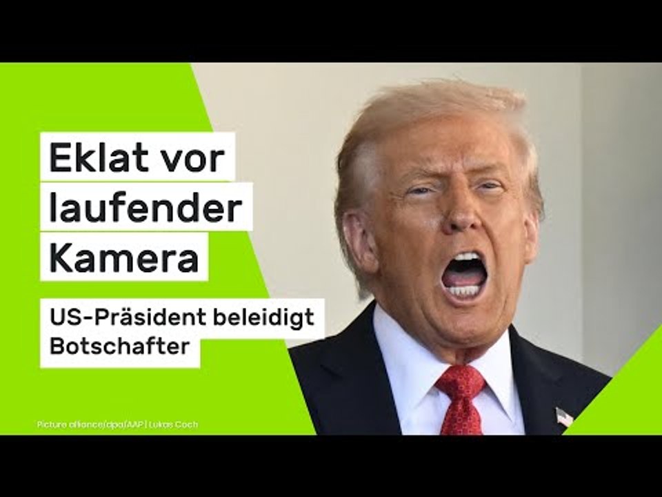 Donald Trump: Eklat vor laufender Kamera - US-Präsident beleidigt Botschafter
