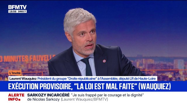 Gouvernement de Sébastien Lecornu: Laurent Wauquiez, président du groupe (Droite républicaine), juge que le changement de position de Bruno Retailleau sur le sujet a été difficile
