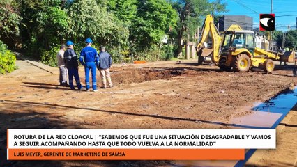 Rotura de la red cloacal Sabemos que fue una situación desagradable