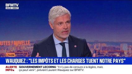 Laurent Wauquiez, président du groupe (Droite républicaine), refuse que les Français choisissent "entre le RN et LFI" pour la présidentielle de 2027