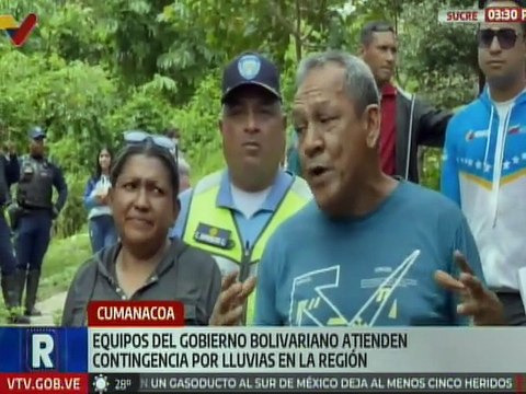 Gobierno Bolivariano brinda atención inmediata a las afectaciones por lluvias en el estado Sucre