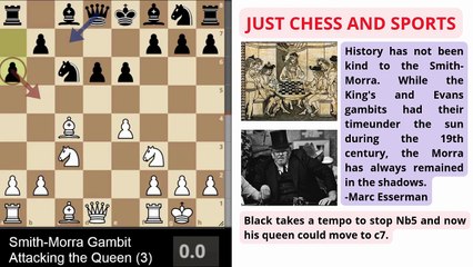 Smith-Morra Gambit. Storming the Queen. Part 3