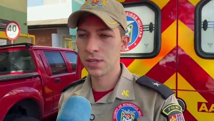 Trabalhador cai de telhado e bate a cabeça ao trocar antena de rádio em Umuarama