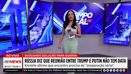Kremlin diz que encontro entre Putin e Trump não tem prazo | TEMPO REAL