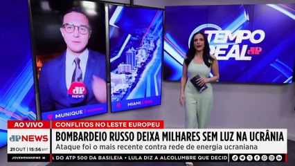 Bombardeio russo contra infraestrutura de energia deixa ucranianos sem luz | TEMPO REAL