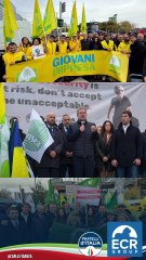 Fidanza - A Strasburgo, davanti al presidio dei nostri agricoltori  (21.10.25)