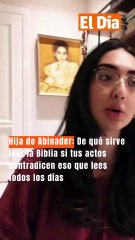 Hija de Abinader: De qué sirve leer la Biblia si tus actos contradicen eso que lees todos los días