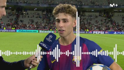 Barcelona 6 - Olympiacos 1 | Zona mixta del Barcelona: Fermín, Dro y Balde
