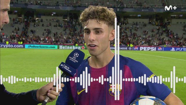 Barcelona 6 - Olympiacos 1 | Zona mixta del Barcelona: Fermín, Dro y Balde