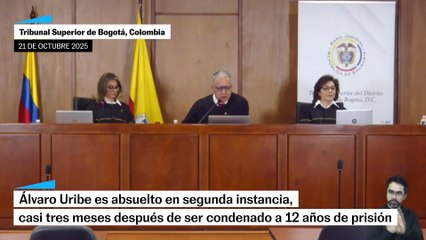 Álvaro Uribe es absuelto de todos los cargos en su contra