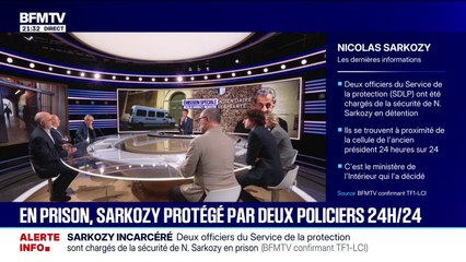 En prison, Nicolas Sarkozy est protégé par deux policiers 24h sur 24
