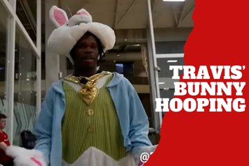 Travis Hunter hoops in a bunny costume in a wild resurfaced video
