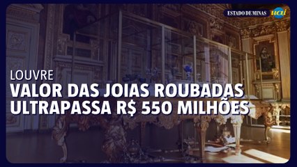 Valor das joias roubadas no Louvre foi estimado em mais de R$ 550 milhões