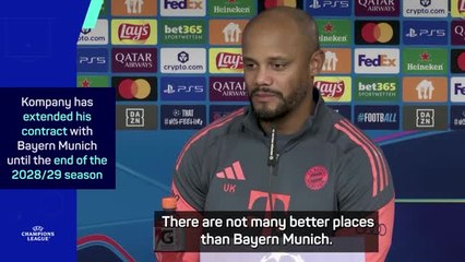 'There aren't many better places than Bayern Munich' - Kompany on signing new deal