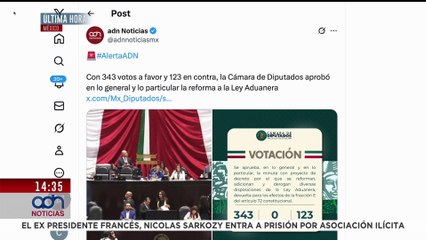 🚨¡Última Hora! Diputados aprueban con amplia mayoría la reforma a la Ley Aduanera