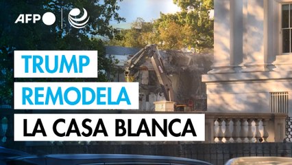 Trump derriba parte de la Casa Blanca para construir un nuevo salón de baile