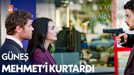 Güneş, Mehmet'in önünde kendini siper etti! - Gözleri KaraDeniz 8. Bölüm