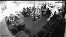 This is what happened in a restaurant after a woman lost control of her car.