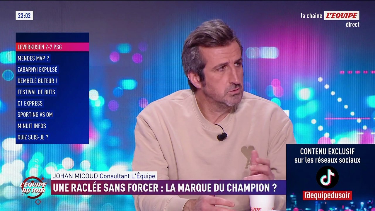Johan Micoud : « Même avec les absents, ça joue de la manière, c'est la marque du champion » - Foot - Ligue des champions