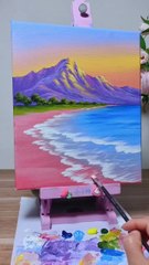 Simple Watercolor Painting Tutorial 🌈 | DIY Art