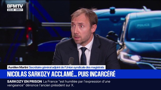 Émotion autour de l'incarcération de Nicolas Sarkozy: L'objet de la justice, son office, c'est de ne pas arranger les choses , explique Aurélien Martini, secrétaire général adjoint de l'Union syndicale des magistrats
