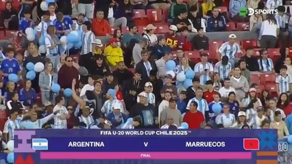 le match du Maroc et de l'Argentine coupe du monde U20 Chili