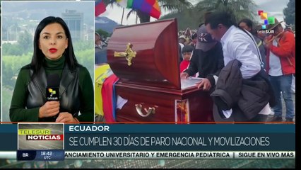 Paro Nacional en Ecuador cumple un mes con protestas y sin diálogo