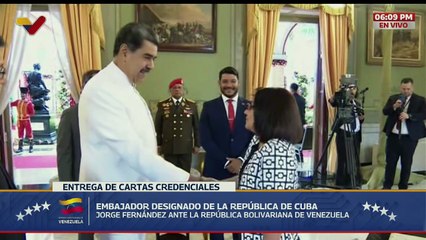 Presidente Nicolás Maduro recibe Cartas Credenciales del embajador designado de Cuba en Venezuela