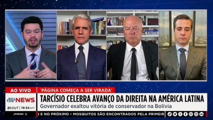 Tarcísio de Freitas celebra avanço da direta na América Latina e posse de Rodrigo Paz na Bolívia