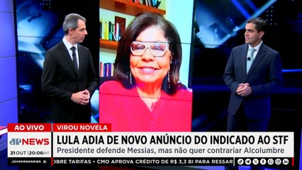 Vaga no STF: Lula adia escolha após pressão de Davi Alcolumbre; Cristiano Vilela e Dora Kramer comentam