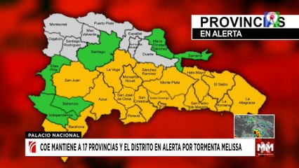 Tormenta tropical Melissa pone en alerta a 17 provincias | Noticias & Mucho MAS