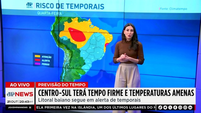 Previsão do Tempo: Frio segue no Centro-Sul; tempo firme e temperaturas baixas