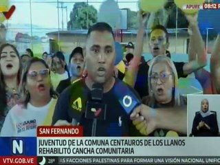 Poder Popular rehabilita cancha deportiva para el disfrute de 3 mil familias de San Fernando de Apure