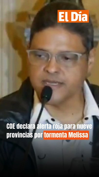 COE declara alerta roja para nueve provincias por tormenta Melissa